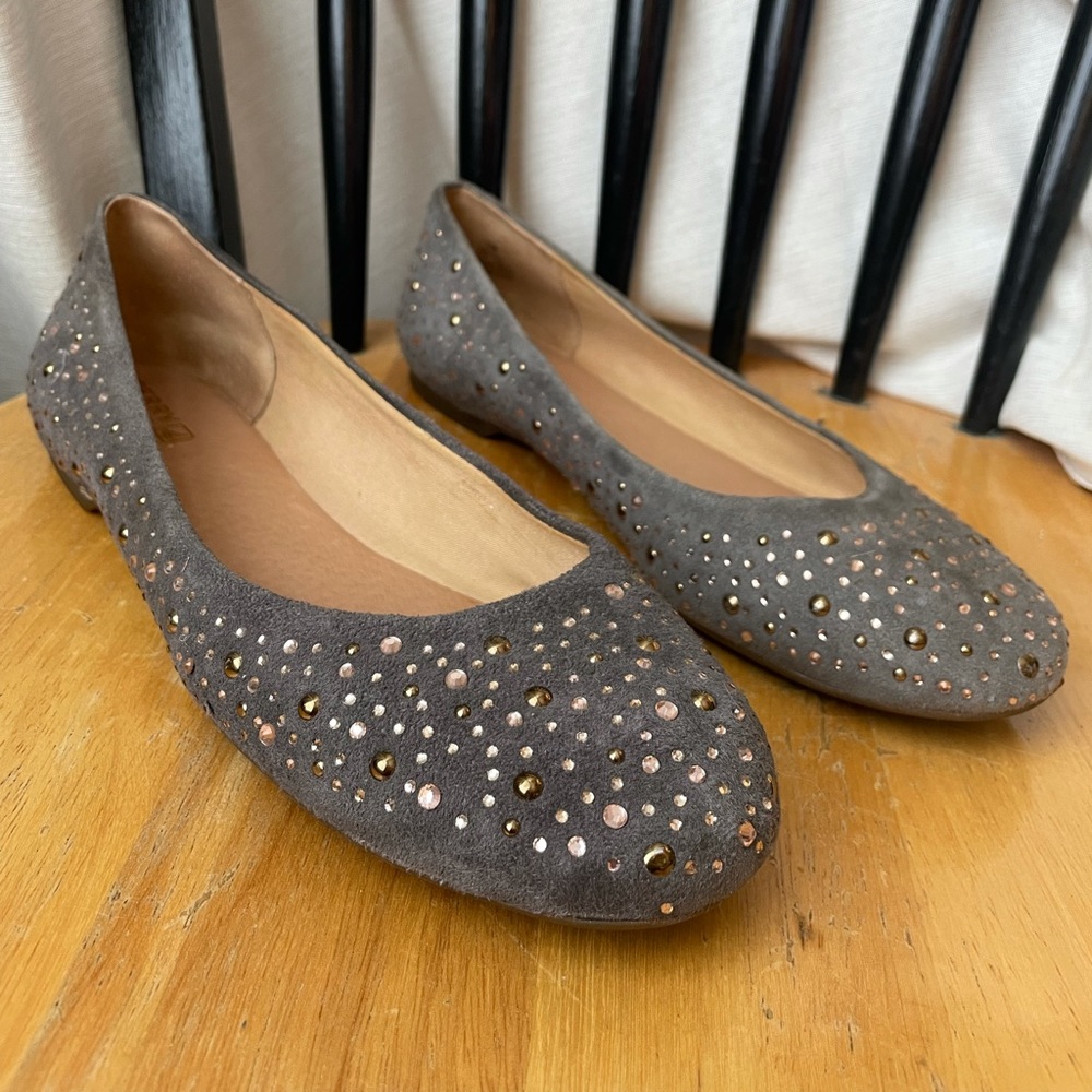 Sperry Topsider Rhinestone Studded Ballet Flats